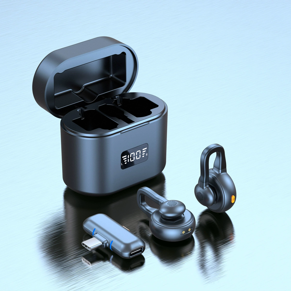 Кросс-бордерный новый беспроводной петличный микрофон 2025 года, скрытый радио, для прямой трансляции, с шумоподавлением для мобильного телефона, оптовая продажа от производителя