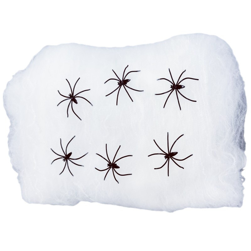 Telaraña Simulada de Halloween de Fibra Química Decorativa para Fiestas image 7
