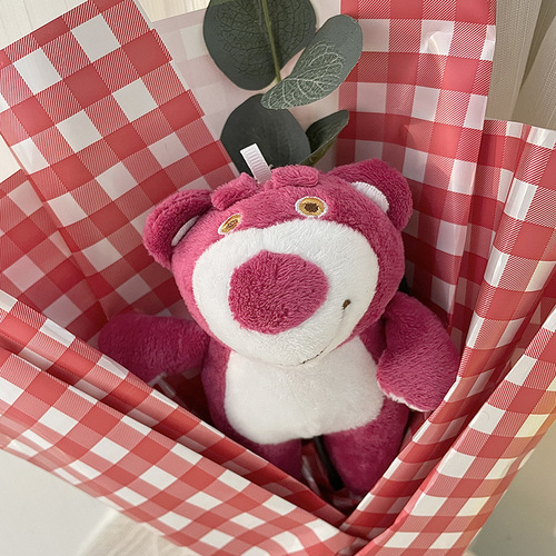 Mother's Day Gift 520 Bouquet Cartoon Doll Bouquet Chinese Valentine's Day Graduation Season Hand-held Flower Bag with Lights