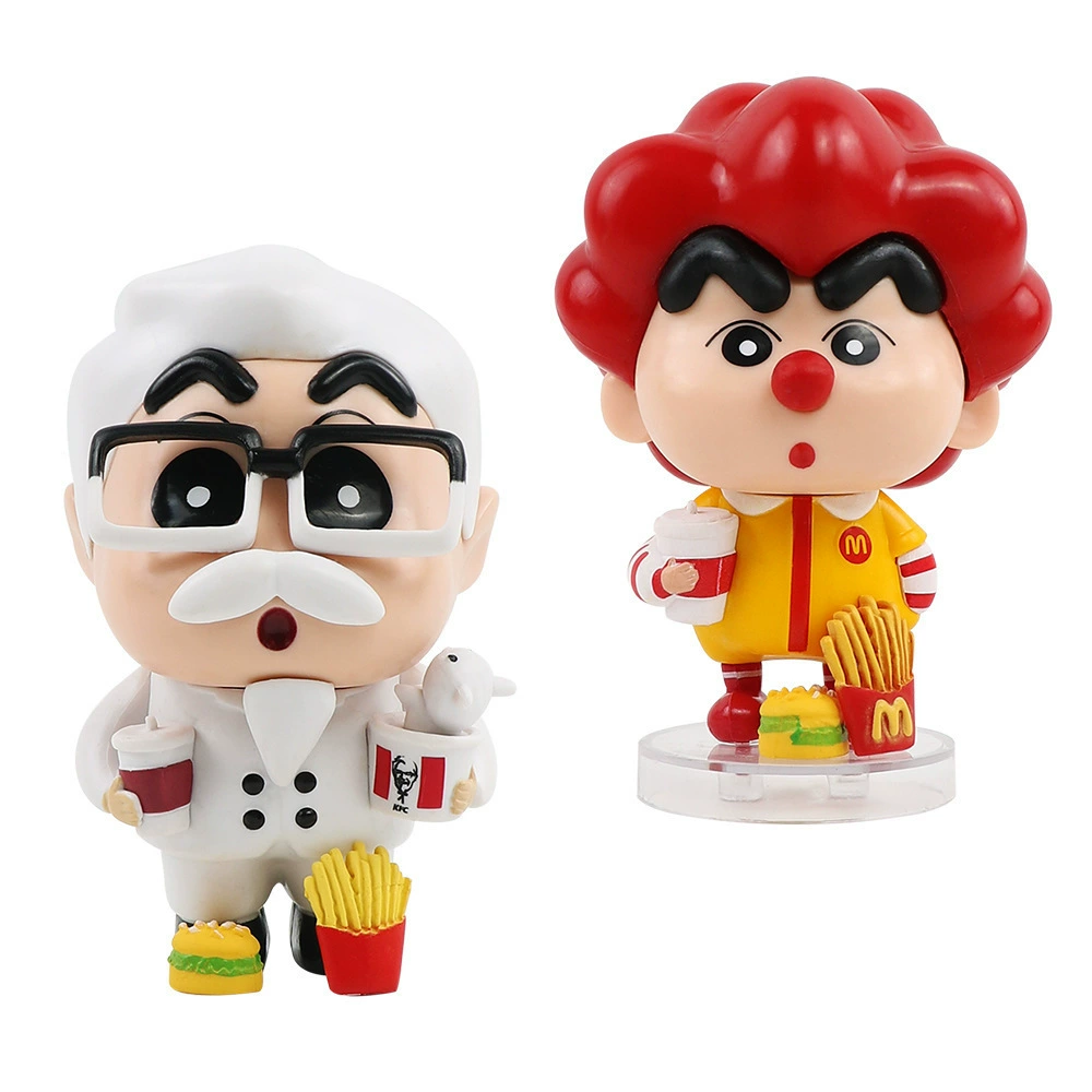 Большая модель фигурки Pill Crayon Shin-shirt GK McDonald's & KFC Shin-shirt, милая популярная в интернете игрушка