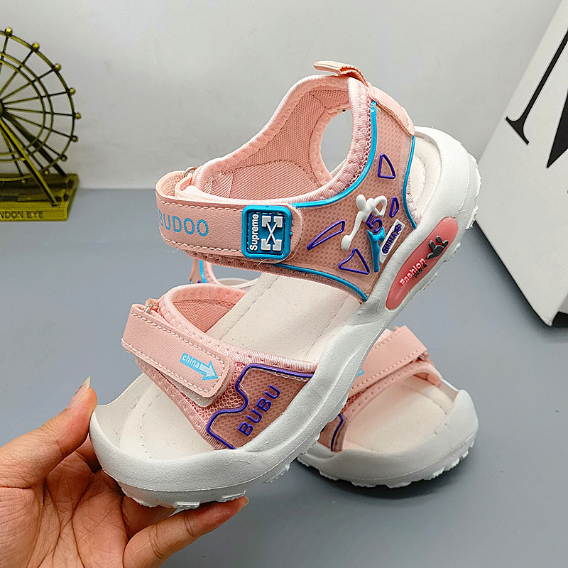 27-31 Tamaño de sandalias para niñas, zapatos de playa para niños, zapatos de verano nuevos zapatos para niñas, zapatos de princesa