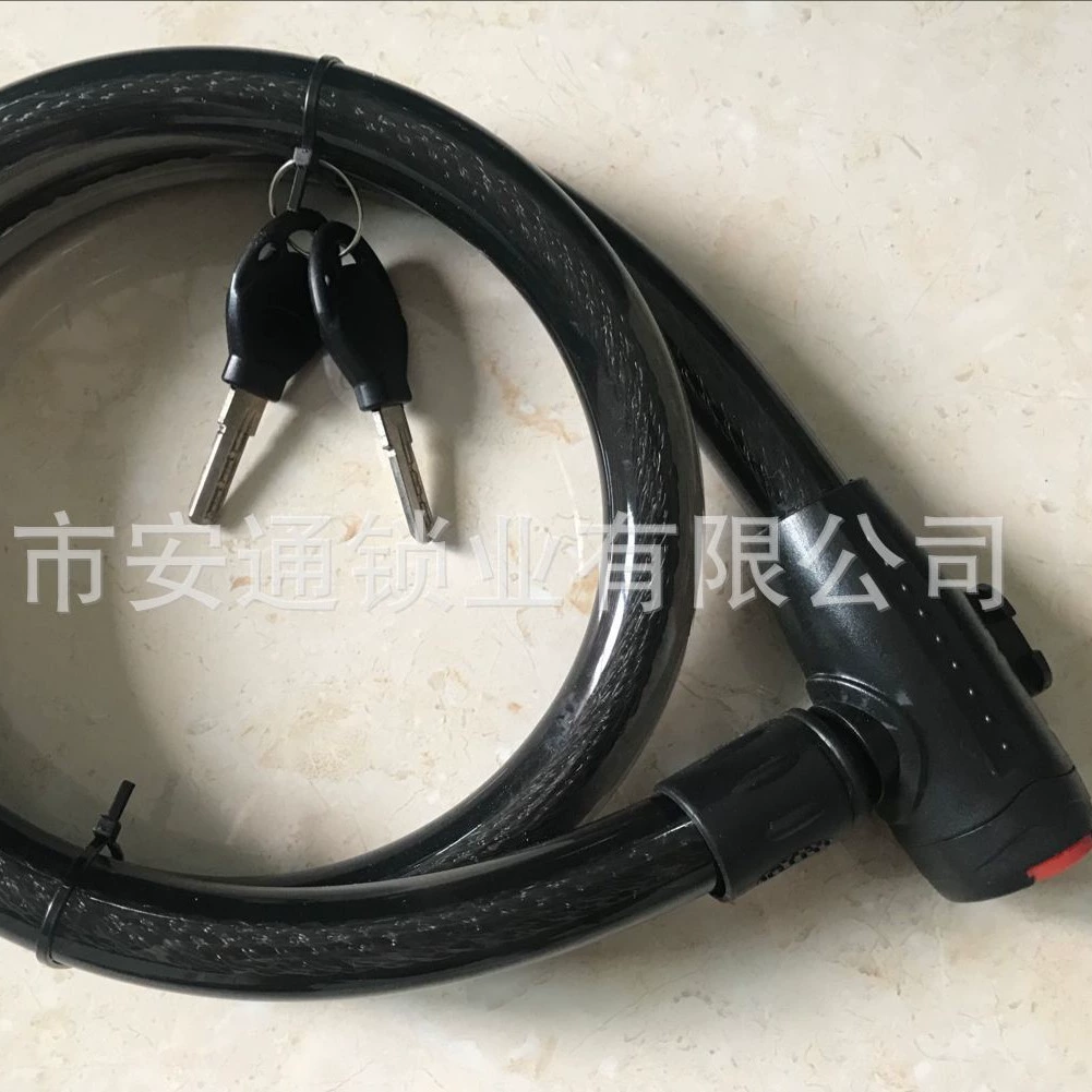 Прямой Завод Мотоцикл дисковый тормоз замок мотоцикл замок Противоугонная пружина веревка с напоминанием европейский и американский творческий дорожный тросовый замок