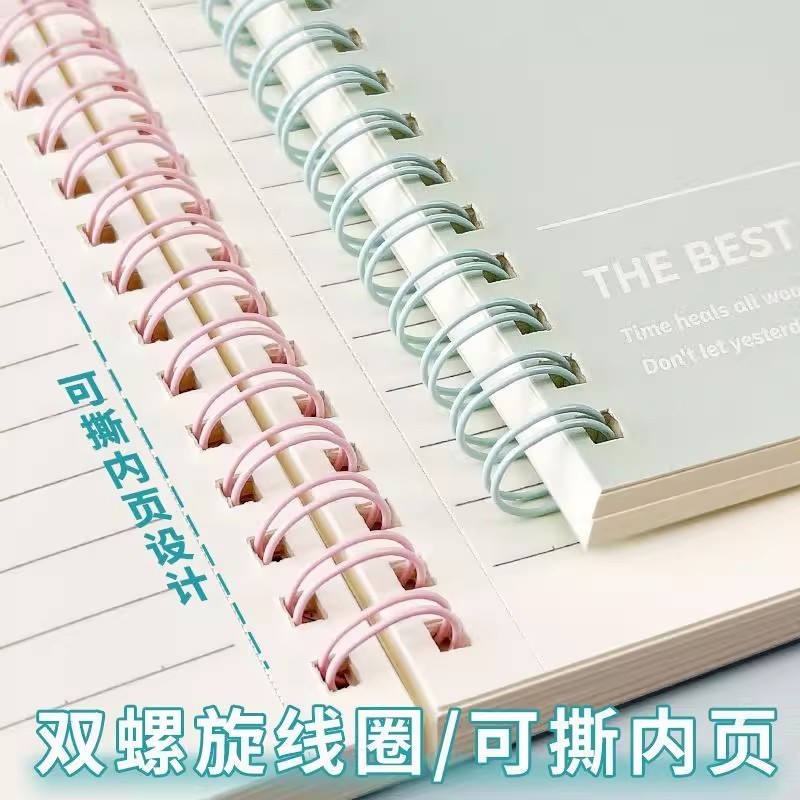 A5加厚线圈笔记本初中高中记录本横线a5大学生ins风摘抄本高颜值|undefined