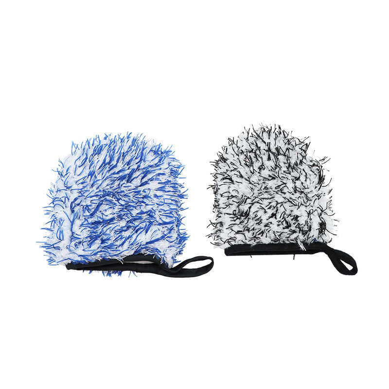 Car Wheel Hub Detail Wipe Microfiber Coral Velvet Plush Chenille Gloves