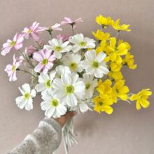 ins波斯菊格桑仿真花韩系家居摆件装饰假花茶几餐桌橱窗花艺布置