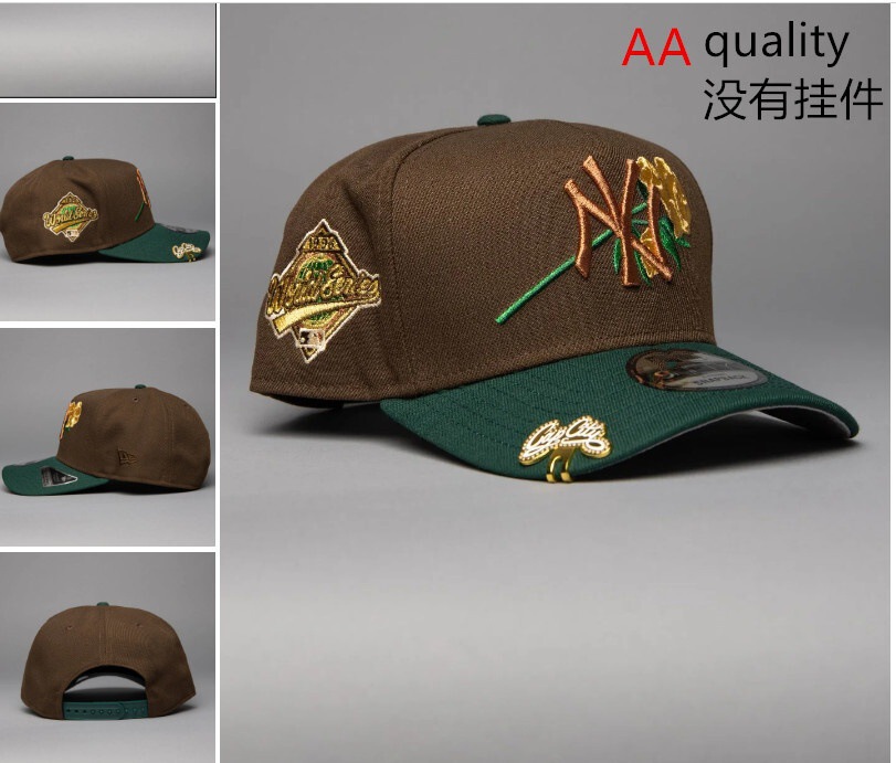 Comercio exterior transfronterizo al por mayor 2026 AA gorra de boca de pato bordado tridimensional ajustable gorra de hip-hop Yankees Dodgers