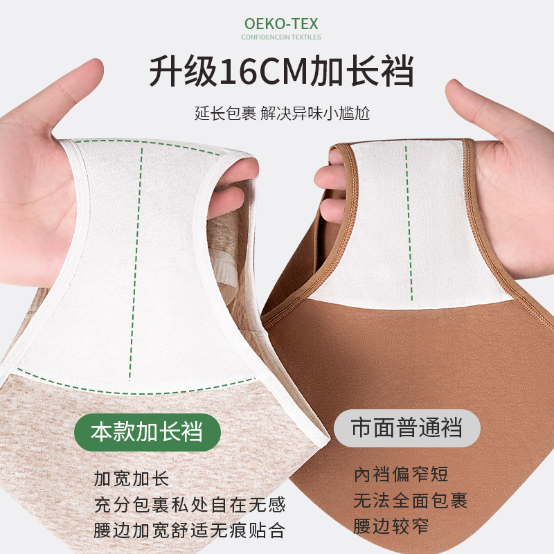 Algodón de grado médico, algodón puro, algodón antibacteriano, entrepierna, triángulo para niñas, algodón para bebés, algodón de clase A, ropa interior para niñas de cintura media de grado médico