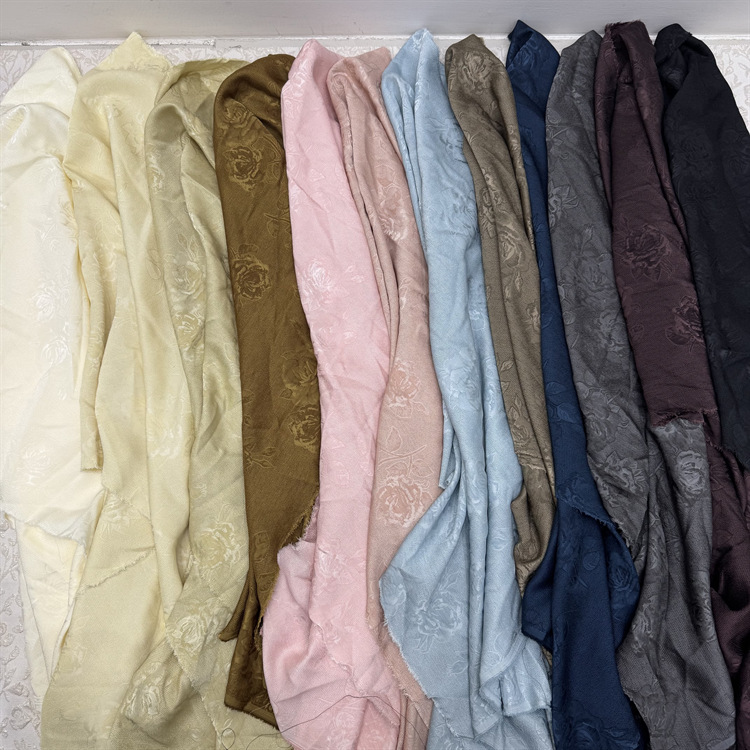 春秋新款仿棉麻缕空大提花布料女装连衣裙国风汉服洛丽塔梭织面料