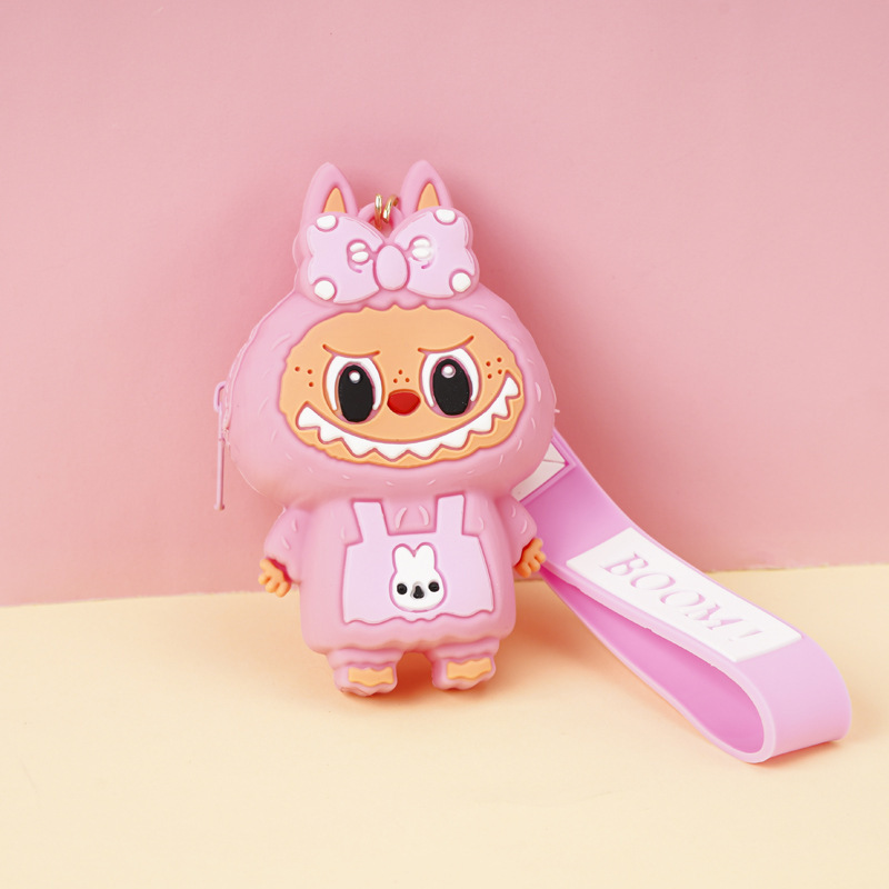 メーカーが生産するネズミ駆除パイオニアラブブキーホルダーペンダントシリコンバッグかわいい子供用小銭入れ|undefined