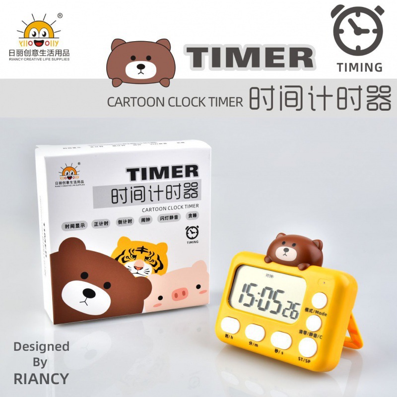 Zhenghui Cartoon Timer Timer Timer Менеджер времени Студент ребенок учится освежитель на кухне Таймер выпечки