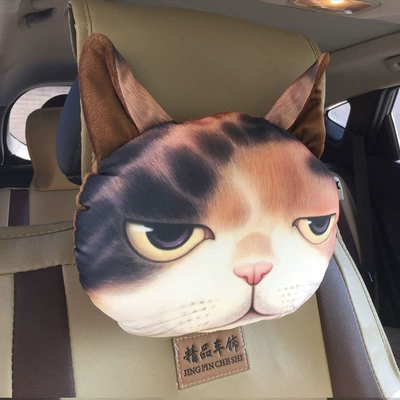 headrest car cartoon cute pair Headrest - coffee-cat-headrest-single-252510cm