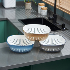 Large and small double-layer drain basket kitchen vegetable storage basket for washing vegetables household empty fruit basket