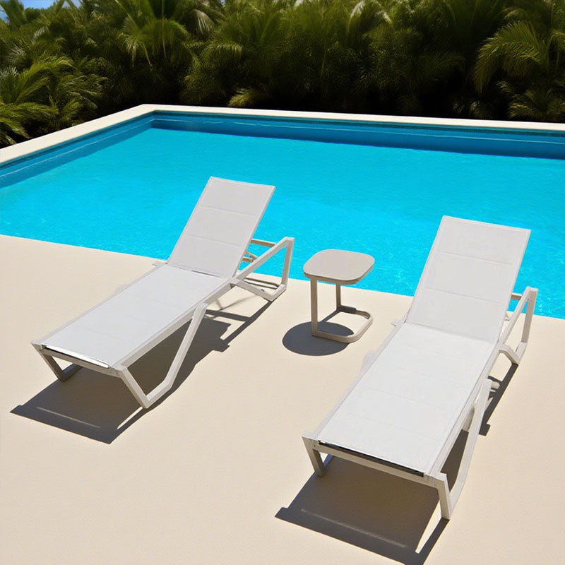 Piscina al aire libre Hotel Residencial piscina ocio sillón impermeable patio al aire libre frente al mar silla de playa al por mayor