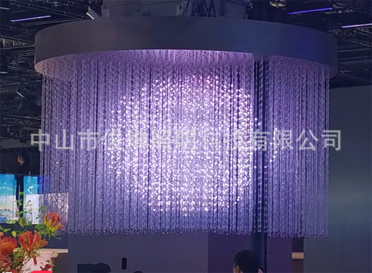 智能3D矩阵炫彩吊灯文旅引流三维动画摆件灯