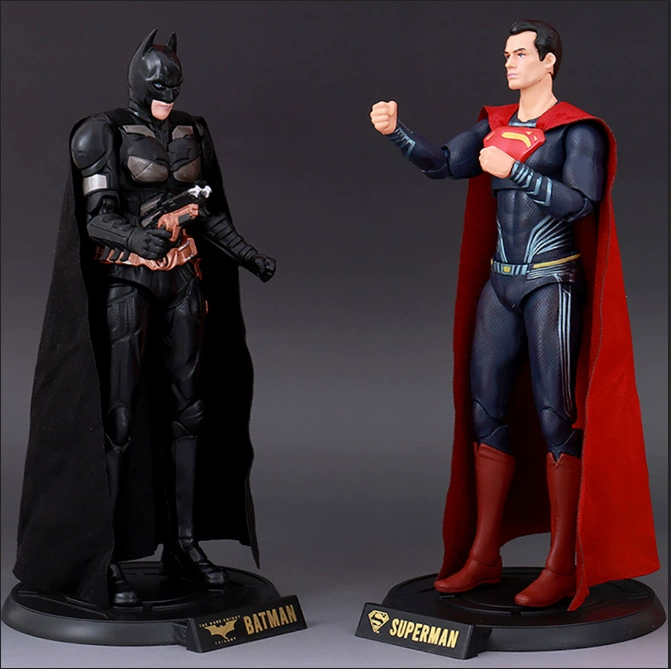 DC, Лига справедливости, подвижная минифигура, Супермен, Бэтмен, 7 дюймов