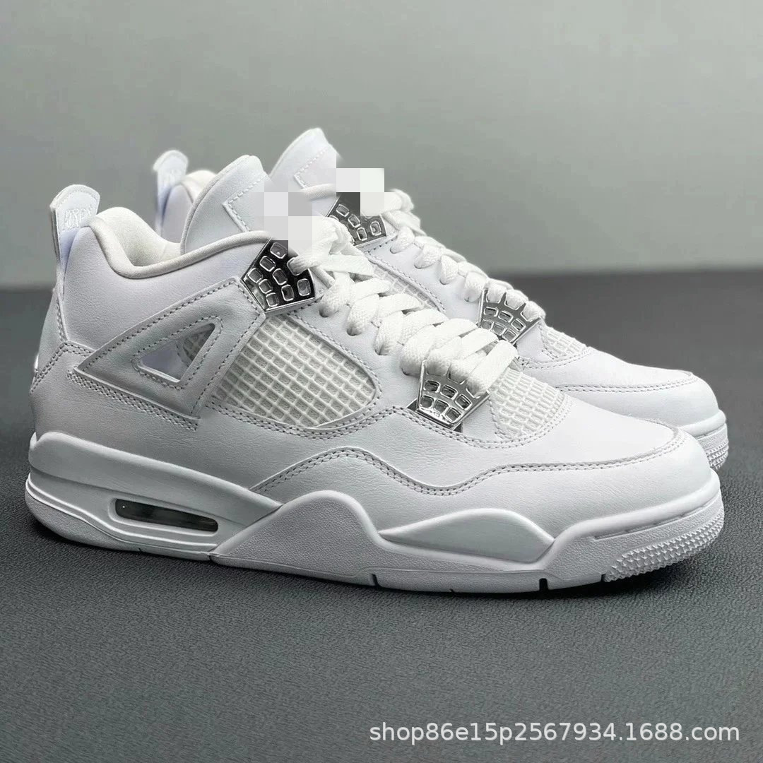 Zapatillas de Baloncesto Deportivas AJ4, Cuero y Caucho, Transpirable y Antideslizante, para Deporte y Ocio