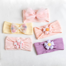 春夏女童婴儿女宝宝可爱超萌蝴蝶结头饰头花发带满月周岁不勒头