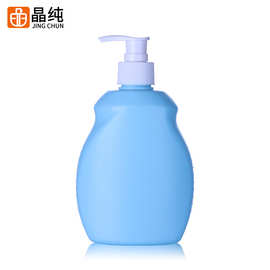 哑光压泵瓶500ml儿童沐浴露瓶洗手液洗发水分装瓶塑料hdpe乳液瓶