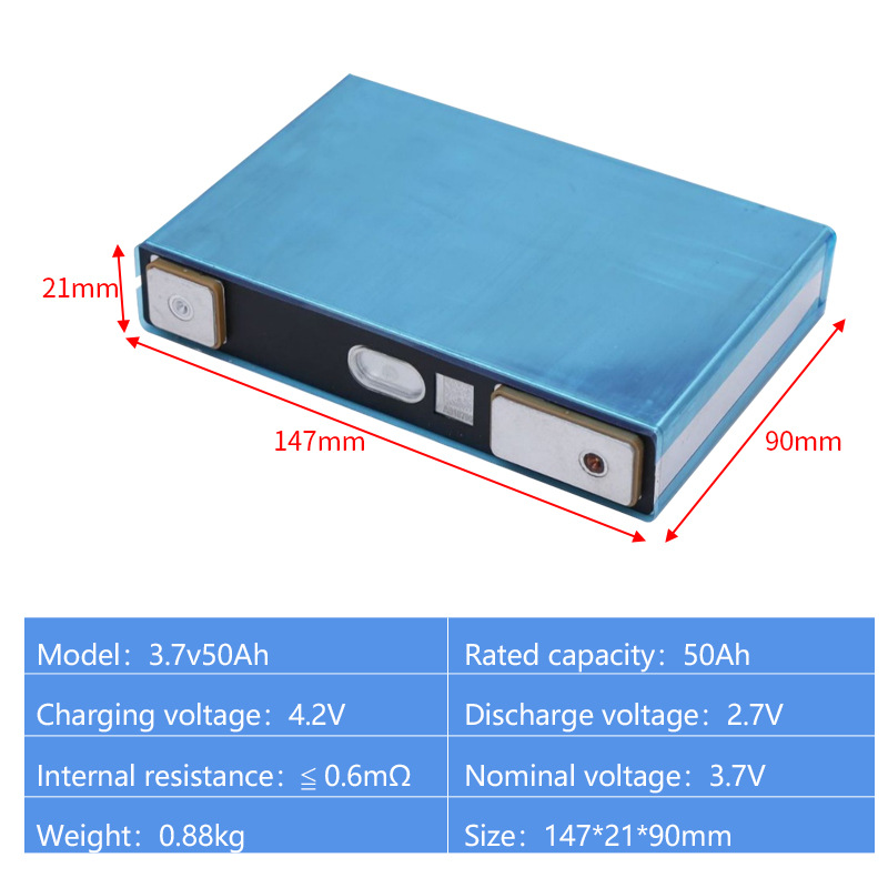 Celdas Gotion NMC 3,7V 50Ah für Backup 58Ah image 3