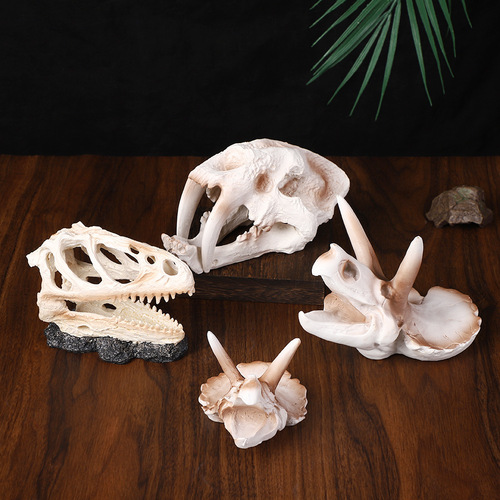Fish tank landscape Tyrannosaurus Rex resin figurine realistic skeleton bones fish shrimp hiding house aquarium decoration fossil