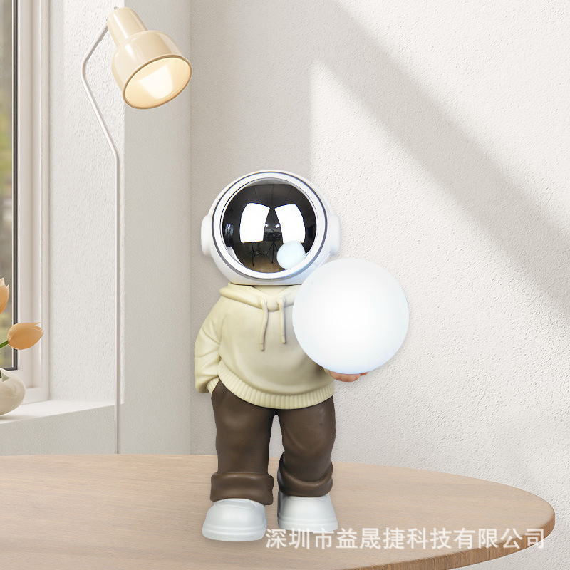 Bluetoothオーディオ雰囲気ランプ宇宙飛行士ナイトライトワイヤレスロマンチックな寝室睡眠充電音楽装飾ランプ星空|undefined