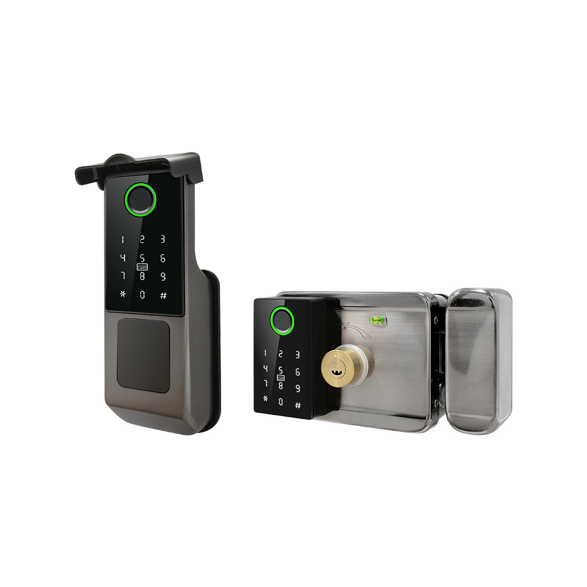 双面防水铁门锁牛头锁智能涂鸦WIFI蓝牙TTLOCK