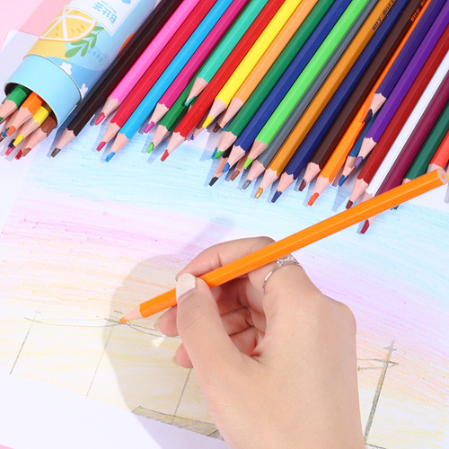 Erasable colored pencils 48 colors wood-free colored pencils for painting students with children's art graffiti hand-painted wholesale