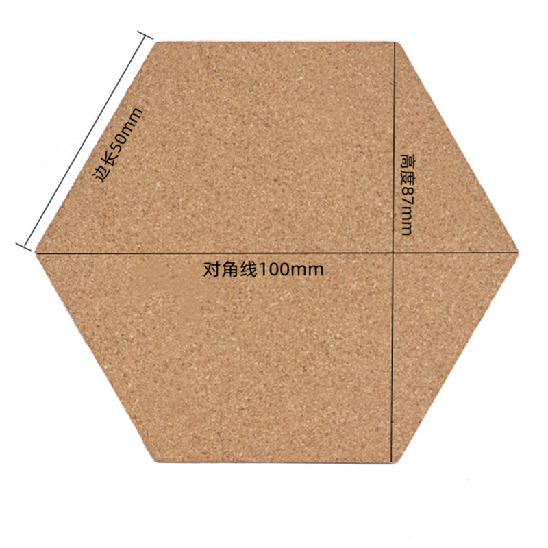 Fábrica al por mayor 1mm2mm redondo cuadrado adhesivo de una sola cara junta de corcho cerámica autoadhesiva estera de corcho
