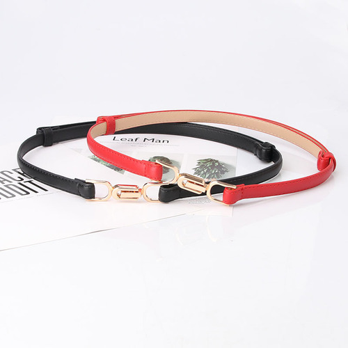 Cool belt for women with buckle, adjustable thin belt, Korean style fashionable simple dress decoration small belt factory wholesale