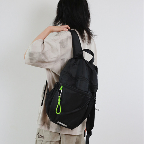 乔戈休闲通勤双肩背包男女同款 牛津布大容量运动轻便背包女小号