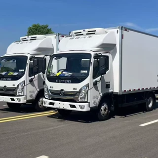 出口冷藏车福田欧马可冷藏保温车 蔬菜水果食品保鲜冷链运输车