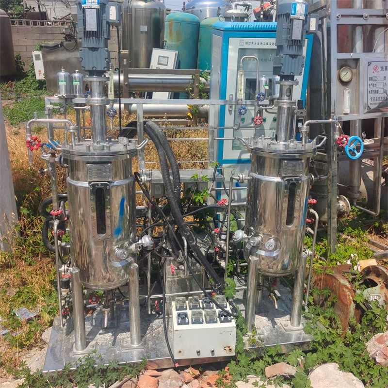 出售二手实验室50升发酵罐 微生物双联发酵罐 二手微生物培养罐