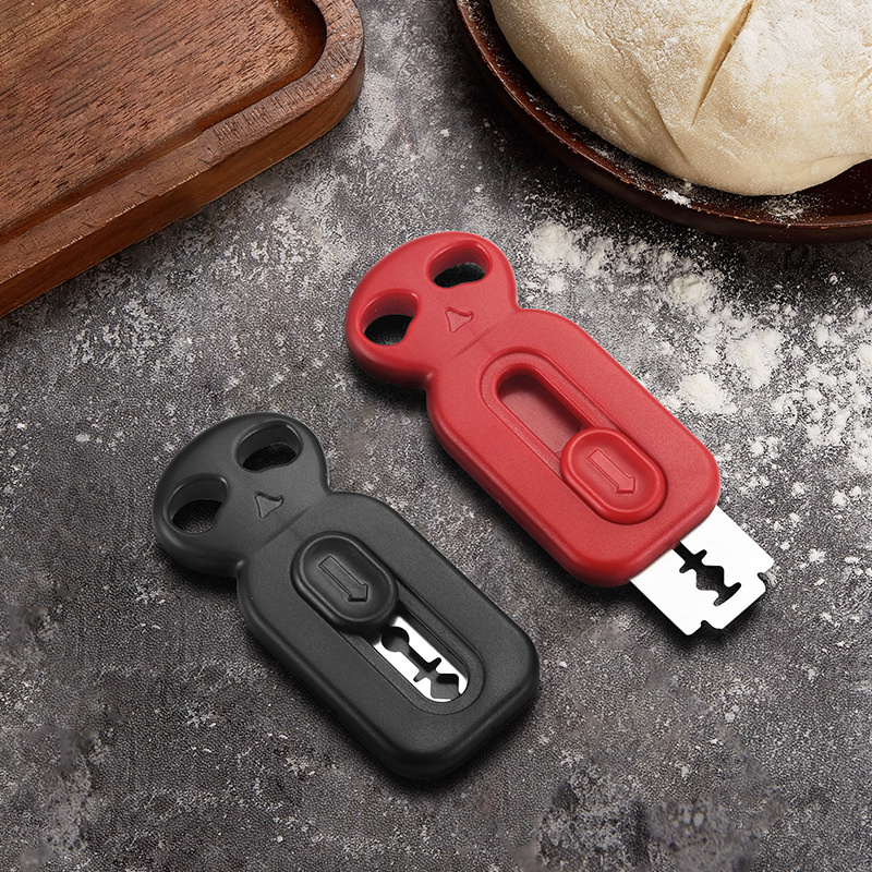 Cross-Border Ready-Made Bread Trimming Knife, Retractable Bread Scoring Tool, Dough Cutting Knife, Creative Baking Gadget