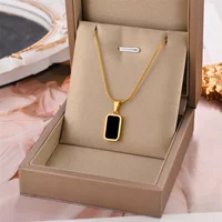 Черная брендовая цепочка из змеиной кости, ожерелье из титановой стали, Женская легкая Роскошная цепочка на ключицу в японском и корейском стиле, маленькая простая Милая Студенческая цепочка на шею в Корейском стиле
