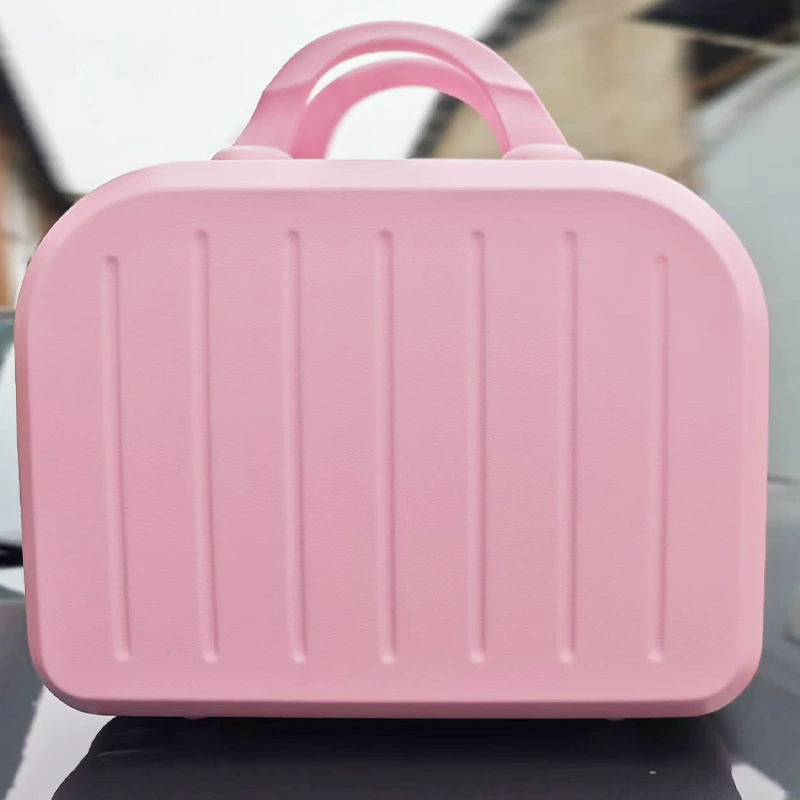 Fuchsia handheld suitcase, cosmetic bag, gift box, storage box, 14inch