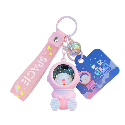 Starry Sky Keychain Cute Creative Glowing Gift Wholesale Schoolbag Hook Couple Bag Accessory Car Keychain