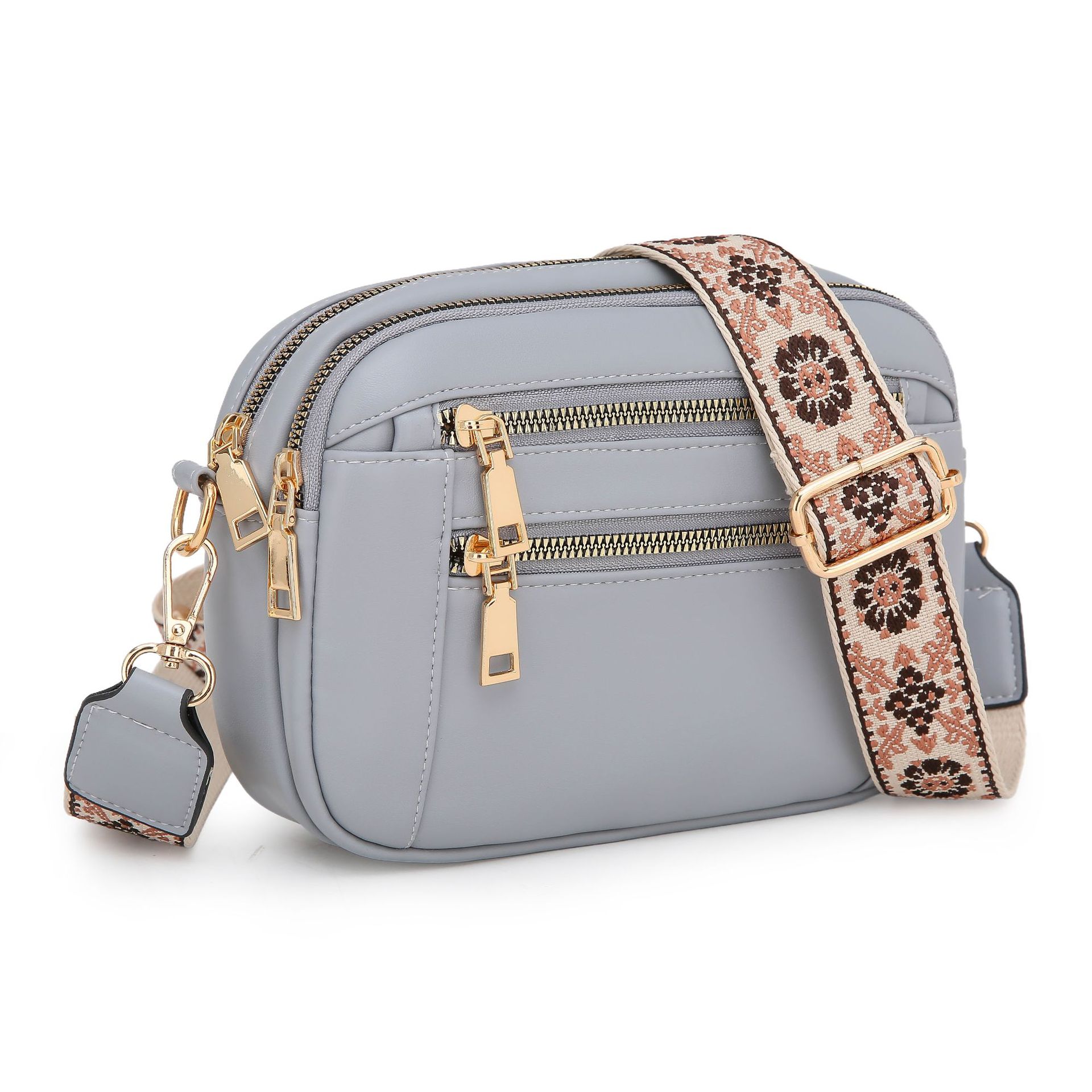 Bolso de hombro casual PU para mujer, nuevo en Amazon, simple, de alta calidad, gran capacidad, correa ancha, bandolera de moda image 12