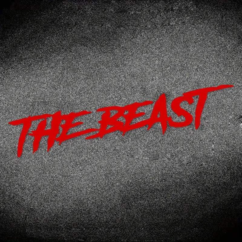 跨境爆款THE BEAST野兽个性创意车贴装饰车身玻璃装饰贴亚马逊|undefined
