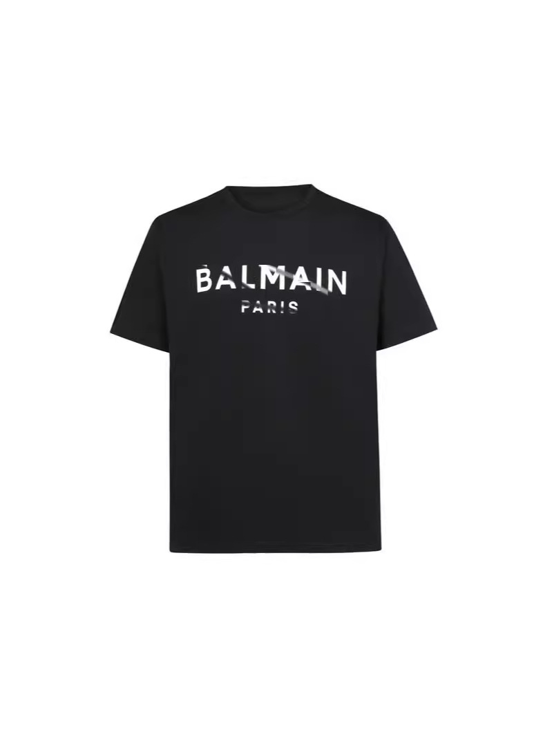 Balmain kişi və qadın üçün hərfli ağ t-shirt
