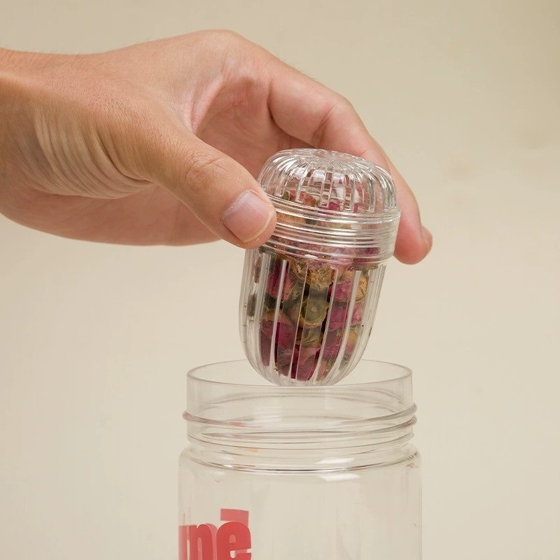 Tritan Plastic Tea Infuser with a Diameter of 4.3, Universal Tea Ball, Tea Strainer, Tea Filter, Tea Brewing Ball, Plastic Water Filter