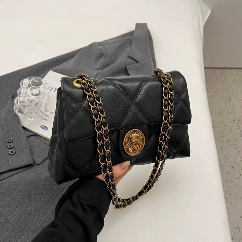 包包女式2025新菱格小香风条通勤斜挎包大容量高级时尚腋包|undefined