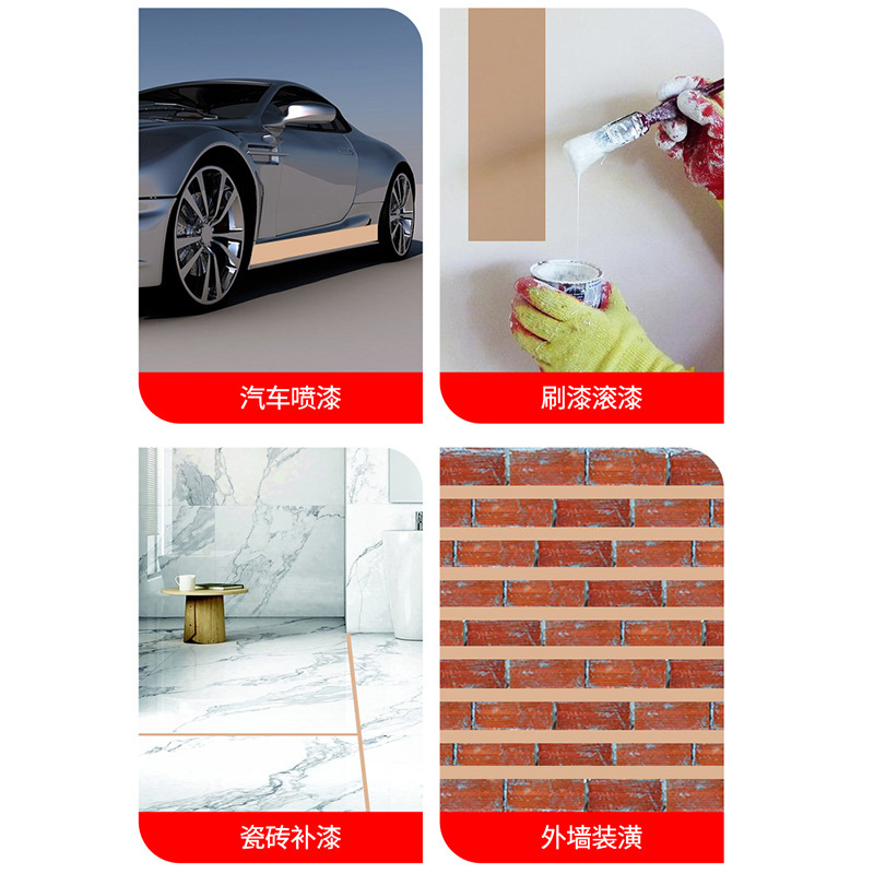 Papel de enmascarar blanco y kraft, ideal para pintura automotriz, muebles o decoración, anti-filtración