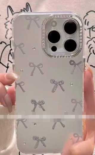 Estilo coreano ins arco oso iPhone15 nicho hembra 15ProMax para apple 12/11 teléfono caso 14