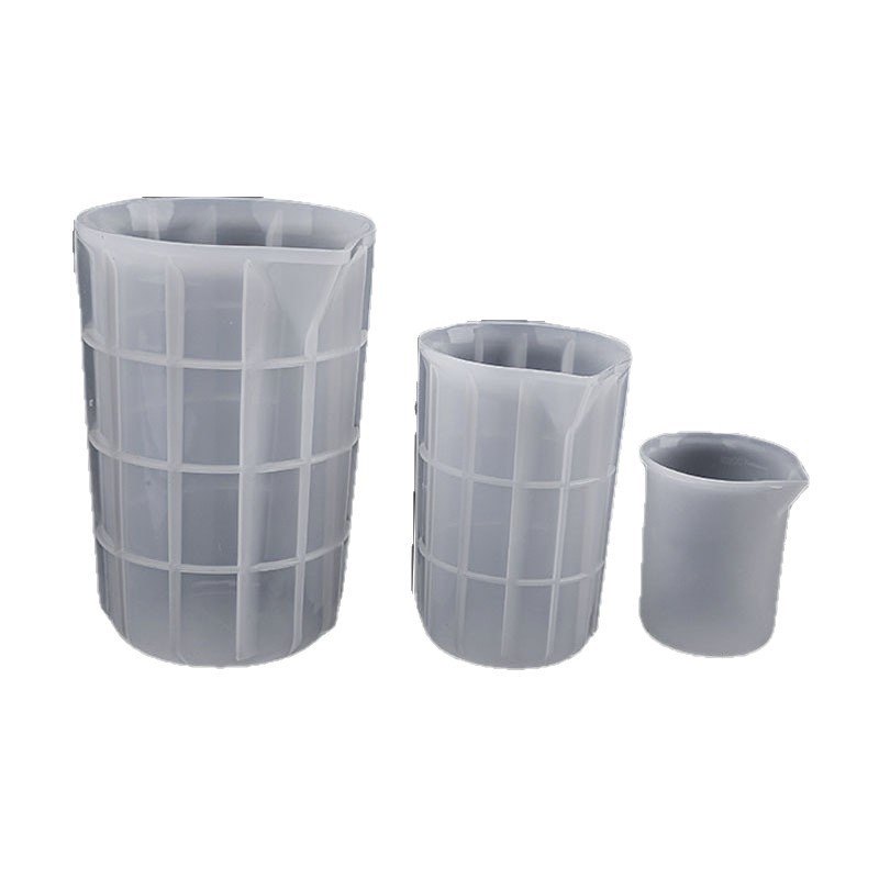 Elyang caucho y plástico tecnología DIY cristal epoxi molde de silicona desechable taza medición 750ml con la escala producción