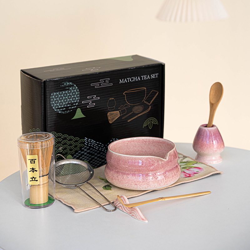日本製ギフトボックスセット クロスボーダーインスタイル 抹茶ボウル 抹茶ティーセット 百本立陶器 クロスボーダー限定|undefined