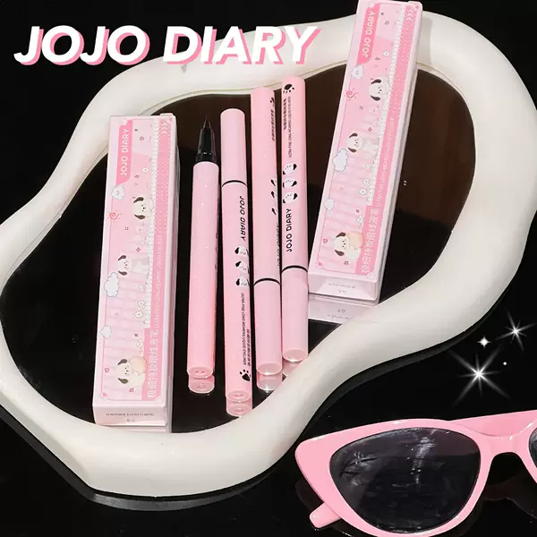 Jojo Diary Ultra-Fine Long-Lasting Liquid Eyeliner Pen, Silky Smooth, Easy to Apply, Waterproof and Sweat-Resistant, Beginner-Friendly Eyeliner Pen