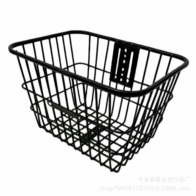 Electric Vehicle Wire Basket Bicycle Basket Metal Basket Bicycle Imitation Stainless Steel Basket Basket Tube Basket Accessories