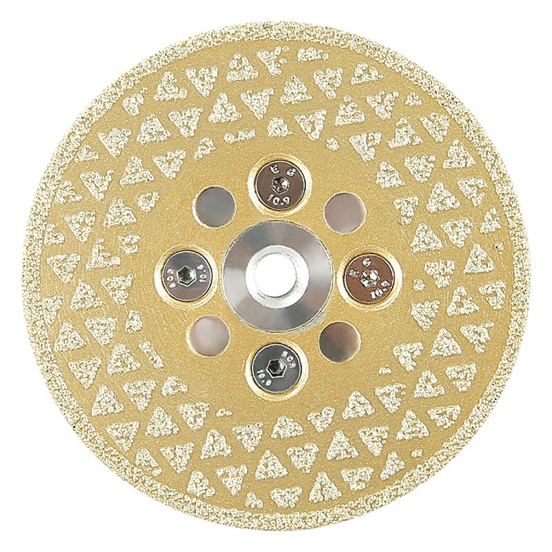 Diamante piedra estrellada de doble cara pieza de molienda mármol piedra británica reformada piso pieza de corte amoladora angular pieza de molienda