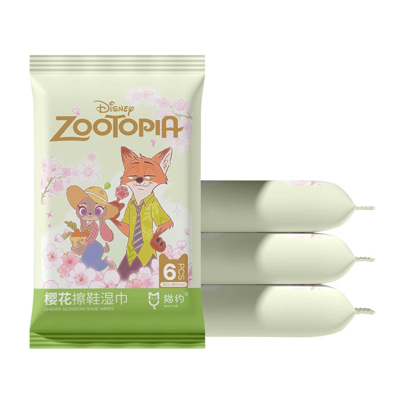 wipes Disney Zootopia White Shoe Wipes для чистки обуви без стирки, одноразовые портативные очищающие салфетки