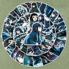 50张时透无一郎贴纸日漫鬼灭之刃人物周边装饰保温杯手账咕卡贴纸